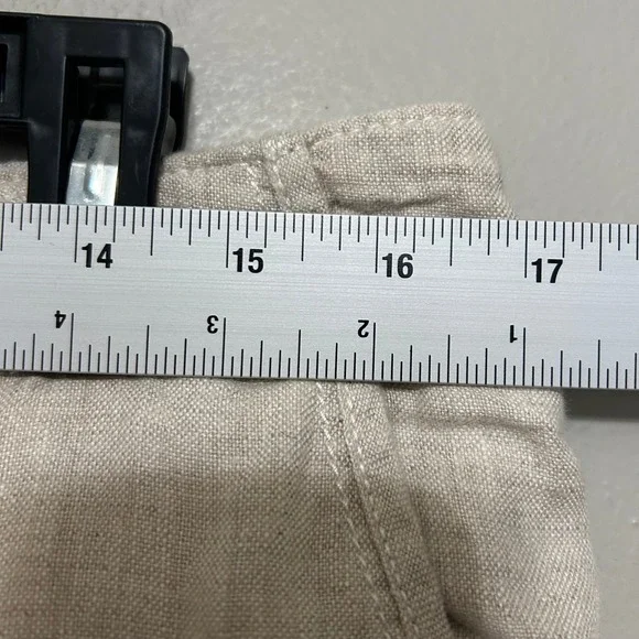 Tommy Bahama Mens Linen Pants 33X34 Beige Straight Leg Flat Front Coastal Luxury - Picture 9 of 14